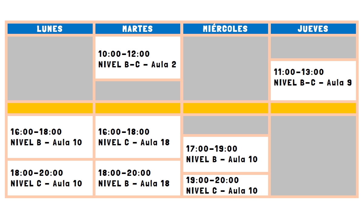 Horario Diana mayo23v2 - Auxiliares de Conversación Inglés