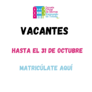 vacantes 180x180 - MATRÍCULA VACANTES HASTA EL 31 DE OCTUBRE