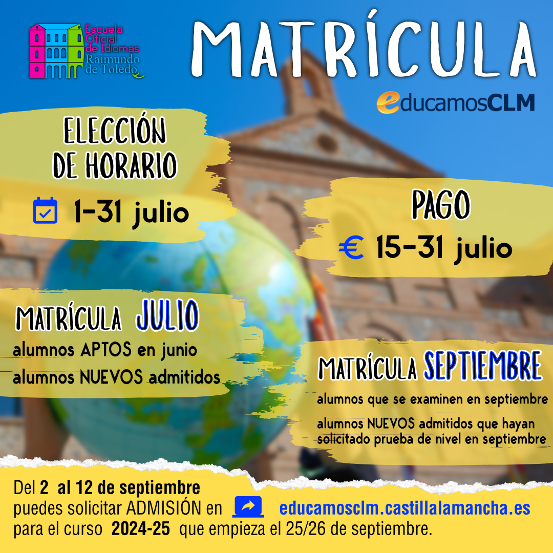 matrìculajulioeoinuevoplazo - Matrícula julio curso 24-25